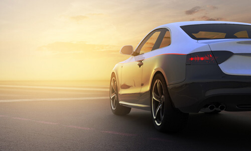 Audi in der Abendsonne